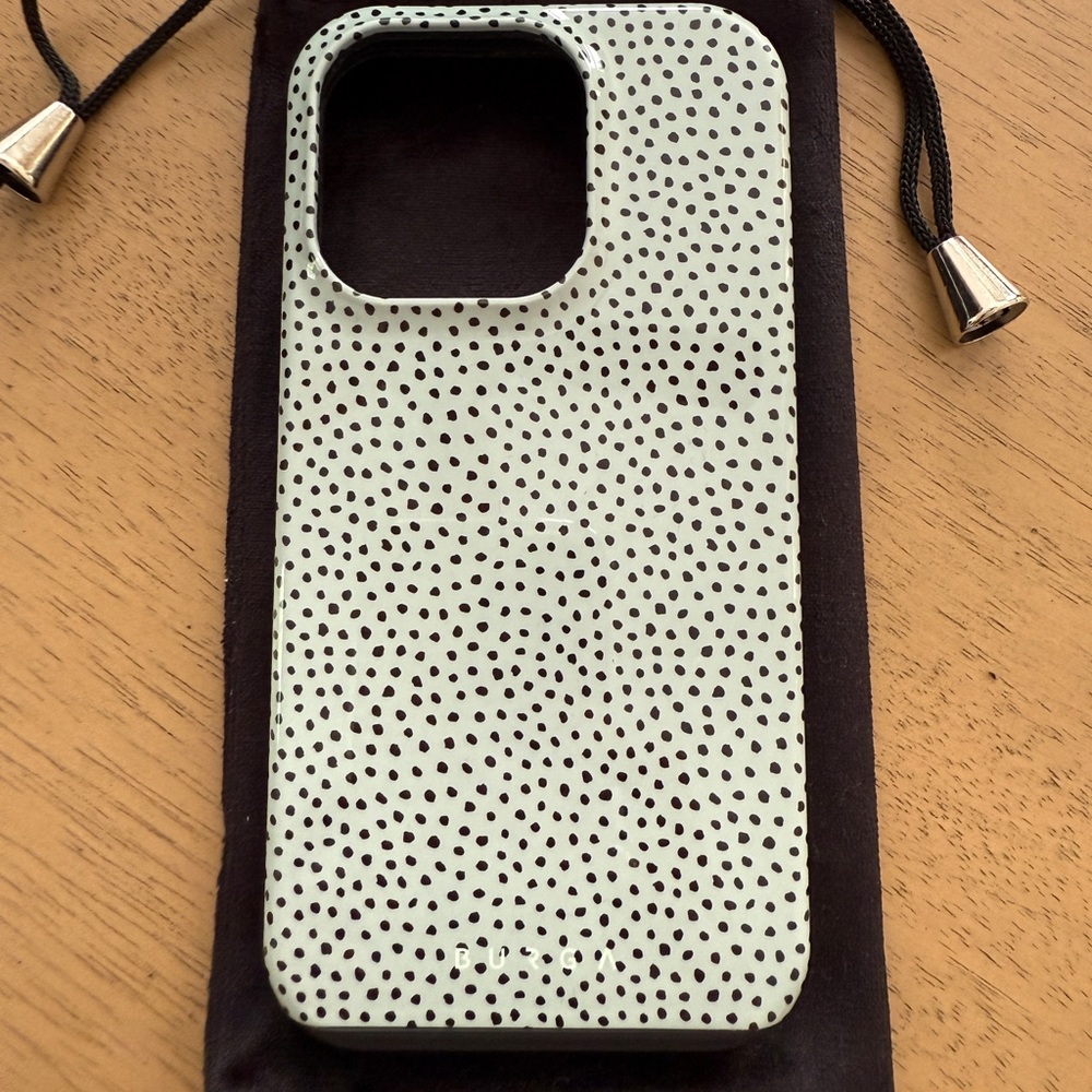 Speckled Green and Black iPhone 14 Pro Phone Case